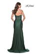 La Femme 32316 Illusion Corset Hot Fix Strapless Dress