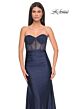 La Femme 32316 Illusion Corset Hot Fix Strapless Dress