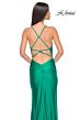 La Femme 32317 Strappy Back Cowl Neck High Slit Dress