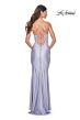 La Femme 32322 Illusion Corset Ruched Skirt Dress