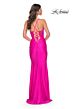 La Femme 32322 Illusion Corset Ruched Skirt Dress