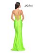 La Femme 32322 Illusion Corset Ruched Skirt Dress