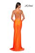 La Femme 32325 Lace-Up Back Embellished Top Dress