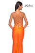 La Femme 32325 Lace-Up Back Embellished Top Dress
