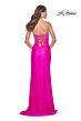 La Femme 32326 Sheer Corset Strapless Sweetheart Neckline Dress
