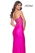 La Femme 32326 Sheer Corset Strapless Sweetheart Neckline Dress