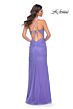 La Femme 32328 Tie Back Illusion Corset Sparkly Dress