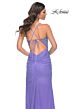 La Femme 32328 Tie Back Illusion Corset Sparkly Dress