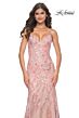 La Femme 32333 Spaghetti Straps Embellished Dress