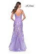 La Femme 32333 Spaghetti Straps Embellished Dress