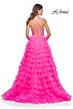 La Femme 32335 Ruffle Skirt Embellished Corset Dress