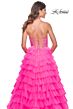 La Femme 32335 Ruffle Skirt Embellished Corset Dress