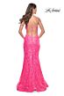 La Femme 32337 Tie Back Vintage Sequin Dress
