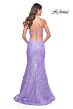 La Femme 32337 Tie Back Vintage Sequin Dress