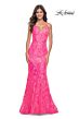 La Femme 32337 Tie Back Vintage Sequin Dress