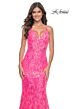 La Femme 32337 Tie Back Vintage Sequin Dress