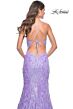 La Femme 32337 Tie Back Vintage Sequin Dress