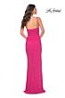 La Femme 32338 Spaghetti Straps High Slit Embellished Dress
