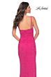 La Femme 32338 Spaghetti Straps High Slit Embellished Dress