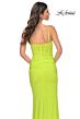 La Femme 32338 Spaghetti Straps High Slit Embellished Dress