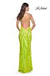 La Femme 32343 Criss Cross Back Embellished Dress