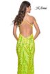 La Femme 32343 Criss Cross Back Embellished Dress
