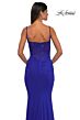 La Femme 32357 Lace Back Peek-A-Boo Neckline Dress