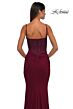 La Femme 32357 Lace Back Peek-A-Boo Neckline Dress