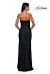 La Femme 32360 Embellished Slit Strapless Dress