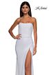 La Femme 32360 Embellished Slit Strapless Dress