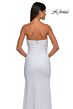 La Femme 32360 Embellished Slit Strapless Dress