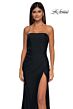 La Femme 32360 Embellished Slit Strapless Dress