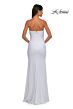 La Femme 32360 Embellished Slit Strapless Dress