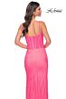 La Femme 32426 Plunging Neckline Corset Top Sparkly Dress