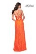 La Femme 32441 Scalloped Slit Illusion Corset Dress