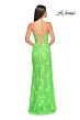 La Femme 32441 Scalloped Slit Illusion Corset Dress