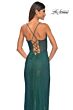 La Femme 32446 Illusion Corset High Slit Sparkly Dress