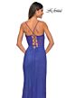La Femme 32446 Illusion Corset High Slit Sparkly Dress