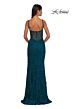 La Femme 32529 Illusion Back Sweetheart Neck Lace Dress
