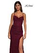 La Femme 32529 Illusion Back Sweetheart Neck Lace Dress