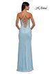 La Femme 32547 Corset Top Lace-Up Embellished Dress