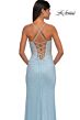 La Femme 32547 Corset Top Lace-Up Embellished Dress