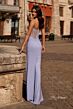 La Femme 32578 Illusion Back Embellished Corset Dress