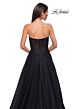 La Femme 32579 Lace Corset High Slit Strapless Dress