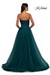 La Femme 32579 Lace Corset High Slit Strapless Dress