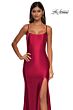 La Femme 32640 Illusion Back Scoop Neckline Dress