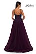 La Femme 32646 Lace Corset High Slit Dress