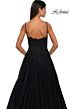 La Femme 32646 Lace Corset High Slit Dress