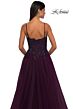 La Femme 32646 Lace Corset High Slit Dress