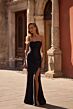 La Femme 32649 Illusion Back Strapless Sweetheart Neck Dress